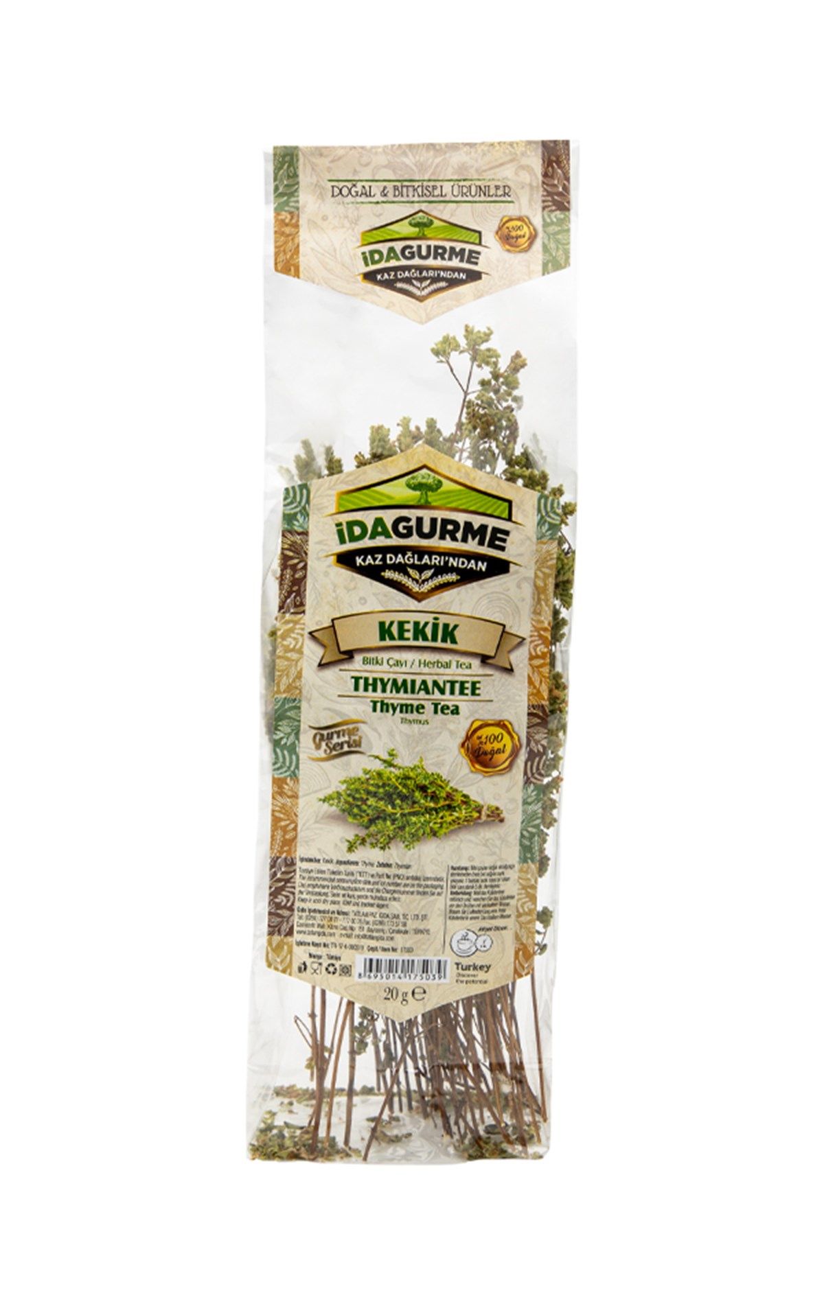 İda Organic Kekik Çayı 20 GR